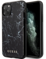 Capa Iphone 11 Pro Max 6.5  GUESS Marble GUHCN65PCUMABK Preto em Blister