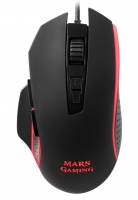 Rato MARS GAMING 4800 DPI, RGB, Software, Extended Base, 8 Buttons - MM018