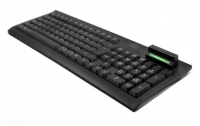 Teclado com Fio 1Life com Leitor de Cartões Smartcard USB (PT) Preto