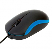 Rato Usb Omega Com Fio 1000 Dpi Azul/Preto