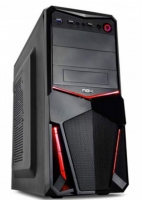 Caixa de Pc Miditower NOX Pax USB 3.0 Preto/Vermelho