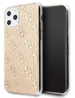 Capa Iphone 11 Pro Max GUESS Hard Dourado Glitter GUHCN65PCU4GLGO em Blister