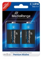 Pilhas Alkaline Premium Baby C LR14 1.5V - Pack 2 MediaRange