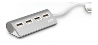 Hub 4 Ports Alimentadas Usb 2.0 Cinza