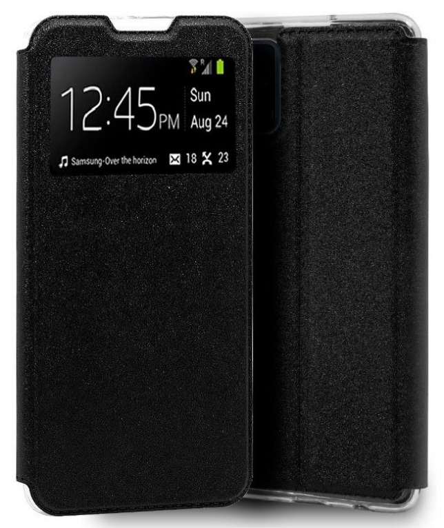 Capa Samsung Galaxy A41 (Samsung A415) Flip Book com Janela Preto