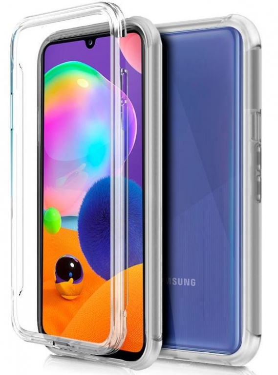 Capa Samsung Galaxy A31 (Samsung A315)  360 Full Cover Acrilica + Tpu  Transparente