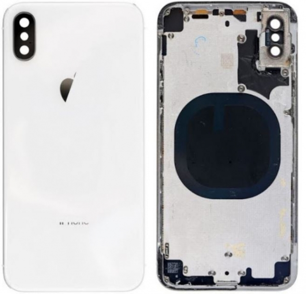 Capa Traseira com Aro Iphone XS Max Branco
