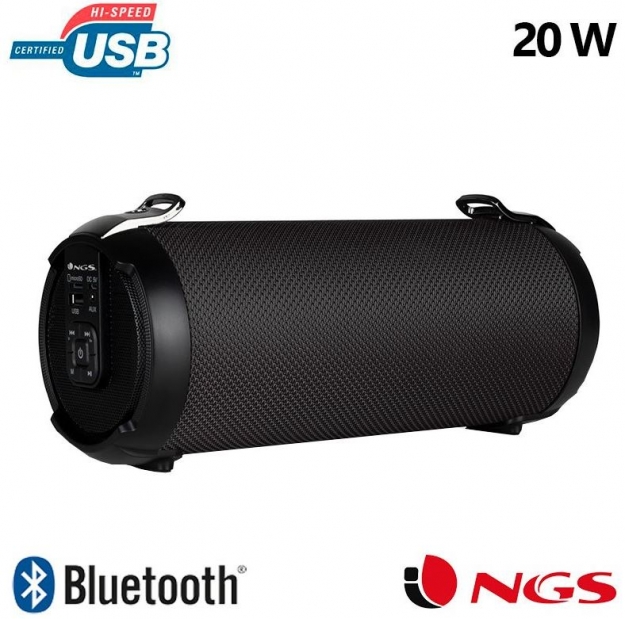 Coluna Bluetooth NGS Roller Tempo (20W) Preto