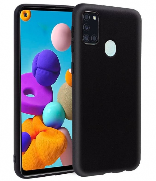 Capa Samsung Galaxy A21s (Samsung A217) SOFT Silicone Preto