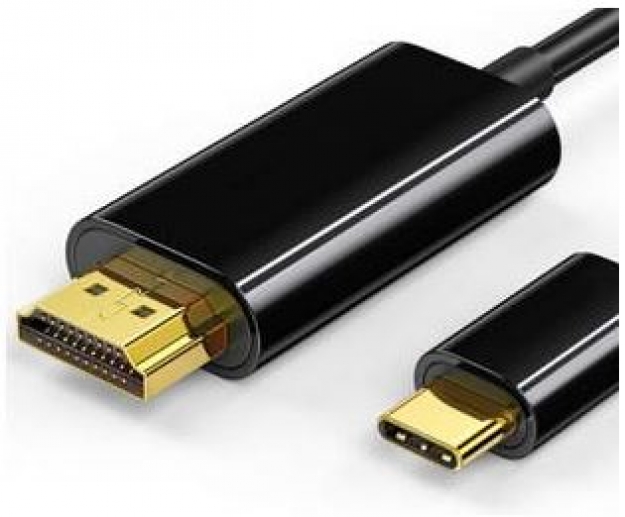 Cabo USB-C para HDMI A M 1.8m Preto