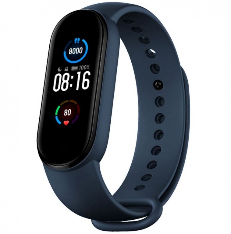 Bracelete Xiaomi Mi band 5 Silicone Azul