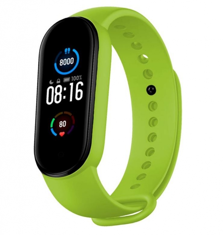 Bracelete Xiaomi Mi Band 5 Silicone Verde