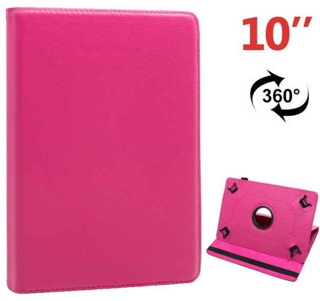 Capa para Tablet 10  Flip Book Universal Rosa