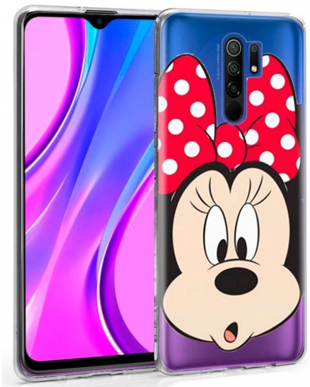 Capa Xiaomi Redmi 9 Minnie Licenciada Silicone em Blister