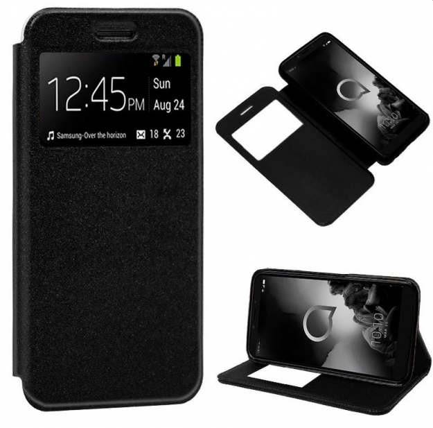 Capa Samsung Note 20 (N980) Flip Book com Janela Preto