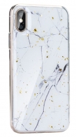 Capa Samsung Galaxy M21 Silicone  Marble  Design 1 Branco