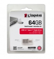 Pen Drive Kingston 64GB Usb 3.1 MicroDuo em Blister