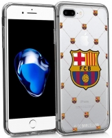 Capa Iphone 7 Plus / 8 Plus F.C.Barcelona Licenciada Silicone em Blister