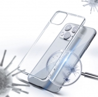 Capa Iphone 12 Mini ANTIBACTERIAL Transparente em Blister