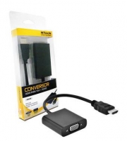 Cabo Conversor HDMI A M para VGA F Preto