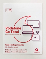 Cartão Sim Internet Vodafone Go Total 15 Dias
