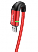 Cabo Dados Micro Usb HOCO U93 1.2m Vermelho em Blister