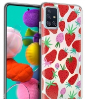 Capa Samsung Galaxy A51 (Samsung A515) Silicone Morangos