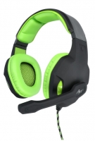 Headphones ART LIZARD Gaming PC com Micro Kack 3.5mm + Adaptador 2 X Jack Preto/Verde