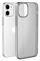 Capa Iphone 12 Mini HOCO CREATIVE CASE Light Series Silicone Preto Transparente