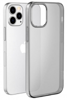 Capa Iphone 12 Pro Max HOCO CREATIVE CASE Light Series Silicone Preto Transparente