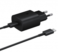 Carregador Samsung EP-TA800EBE com Cabo de Dados EP-DA705BBE 25W USB-C/USB-C Preto Original em Bulk