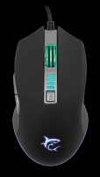 Rato WHITE SHARK Mouse GM-5002 OCTAVIUS RGB 6400 dpi Preto