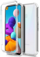 Capa Samsung Galaxy A21s (Samsung A217)  360 Full Cover Acrilica + Tpu  Transparente