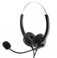 Headset Stereo com Microfone MediaRange Preto