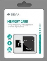 Cartão de Memória 128GB DEVIA MicroSD CL10 com Adaptador SD em Blister