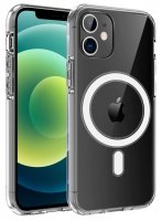 Capa Iphone 12, Iphone 12 Pro MAGNETICA Qi Silicone Transparente