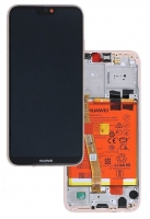 Touchscreen com Display e Aro Huawei P20 Lite Rosa (Inclui Bateria)