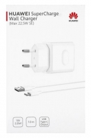 Carregador Huawei SuperCharge 22.5E SE Type C 2.25A 10V HW-100225E00 Branco Original em Blister