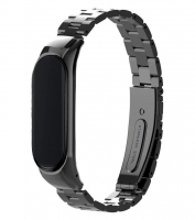 Bracelete Xiaomi Mi Band 5 Aço Steel Preto