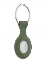 Porta-chaves para AirTag Tech-Protect em Silicone Verde Tropa