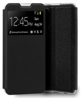 Capa Xiaomi Mi 11i, Xiaomi Pocophone F3 Flip Book com Janela Preto