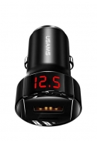 Carregador Isqueiro USB + Tipo C USAMS C19 42W 5V 3A Preto