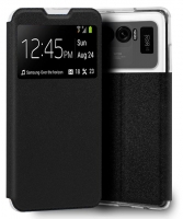 Capa Xiaomi Mi 11 Ultra Flip Book com Janela Preto