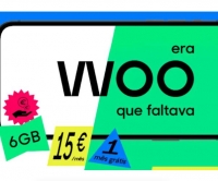 Cartao Sim Woo 6GB Internet e 1000 Minutos