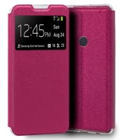 Capa Xiaomi Redmi Note 8 2021, Redmi Note 8 Flip Book com Janela Rosa