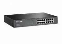 Switch TP-LINK TL-SG1016D 16 Portas Gigabit para Rack Tecno Green Preto