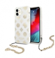 Capa Iphone 11 GUESS Peony Chain Collection GUHCN61KSPEGO em Gold em Blister