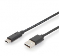 Cabo de Dados USB para Tipo C 3 Metros Preto em Bulk