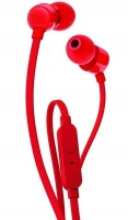 Auricular com Fio JBL Tune 110 Vermelho em Blister