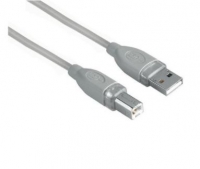 Cabo USB para impressora USB A / USB B Hama 5 metros Cinza